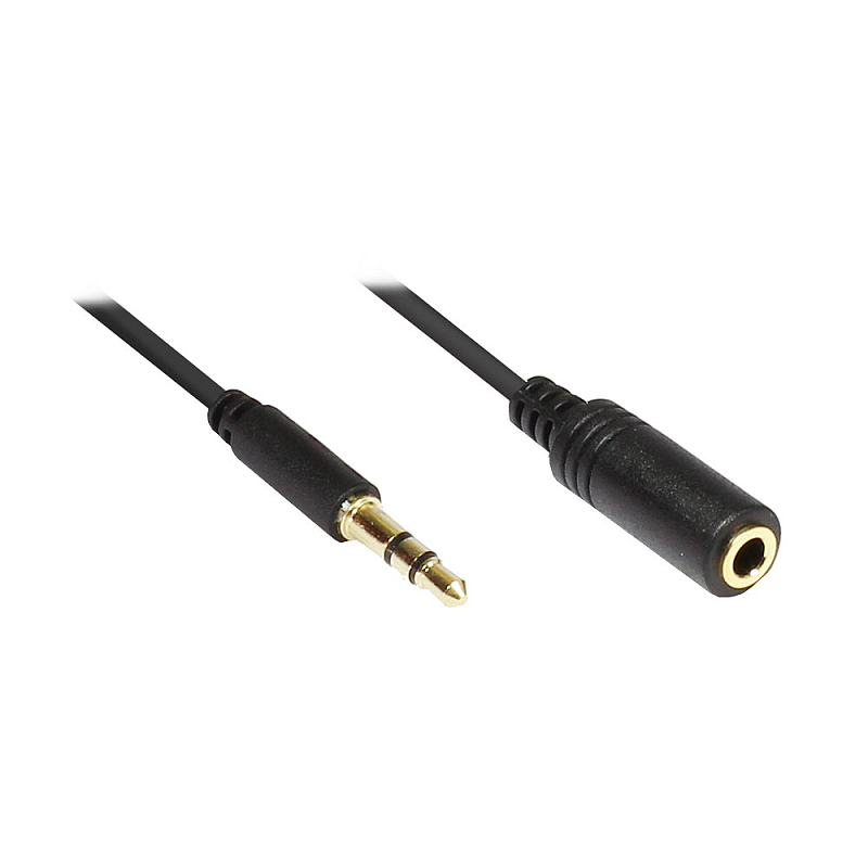 Alcasa 3.5mm 0.5m Audio-Kabel 0,5 m Schwarz