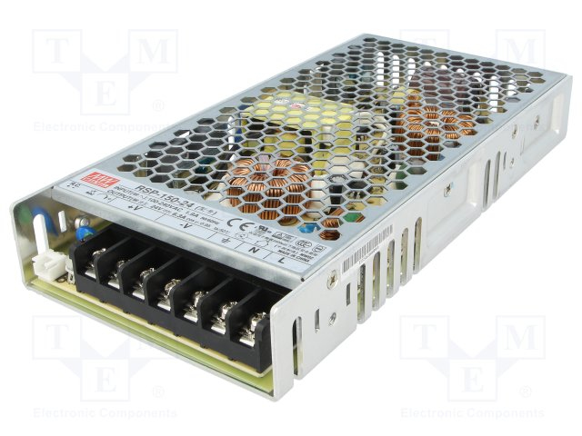 MEAN WELL RSP-150-24 Netzteil 151,2 W 1U Silber