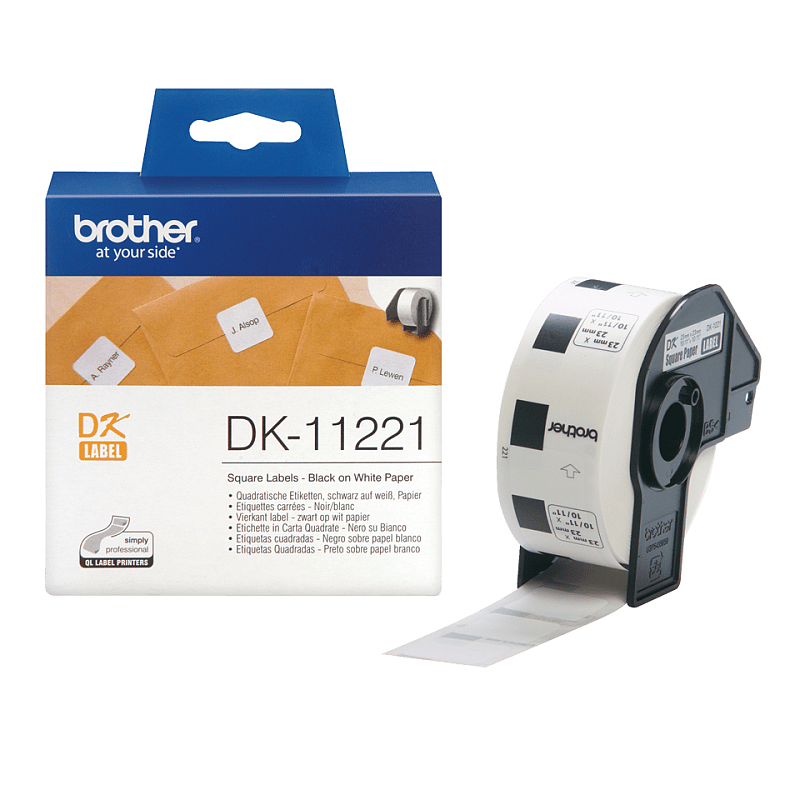 Brother DK-11221 Etiketten erstellendes Band Schwarz auf weiss