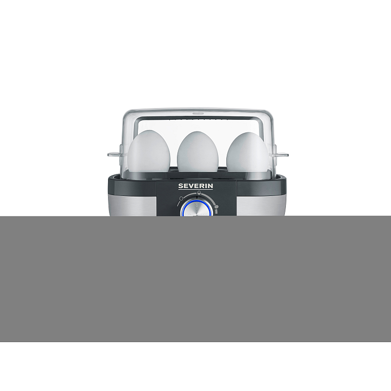 Severin EK 3169 Eierkocher 6 Eier 420 W Schwarz, Edelstahl
