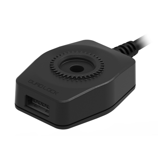 Quad Lock 313-065-6513 Ladegerät für Mobilgeräte Smartphone Schwarz USB Schnellladung