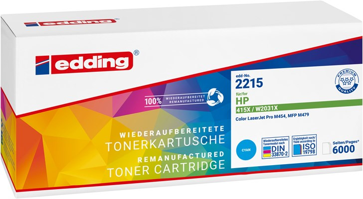 Edding EDD-2215 Tonerkartusche 1 Stück(e) Kompatibel Cyan
