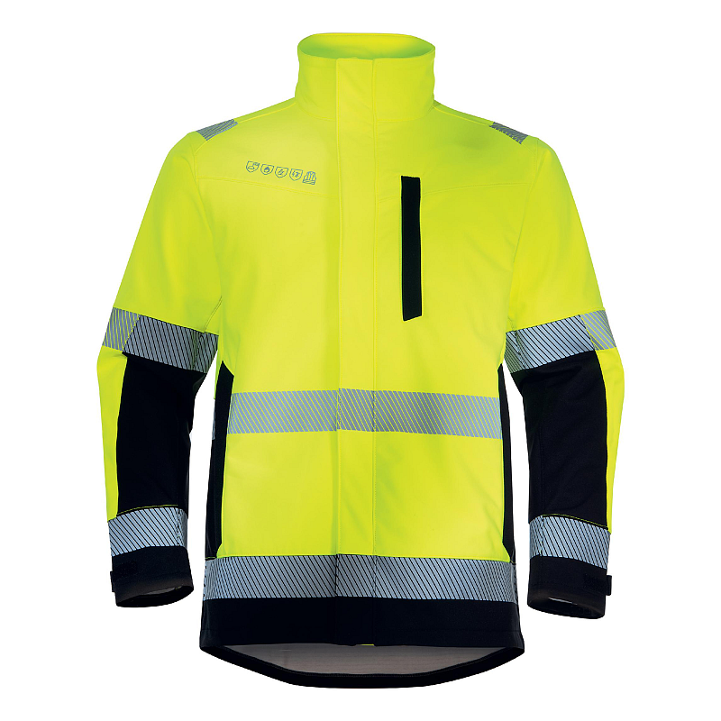 Uvex 89727 Jacke Schwarz, Gelb