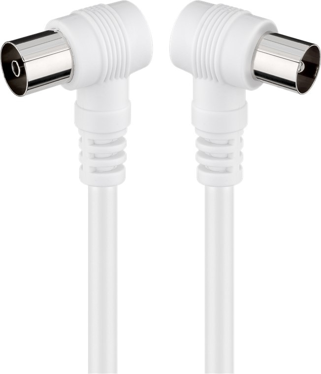 Goobay 11520 Koaxialkabel 1,5 m Koaxial Weiß
