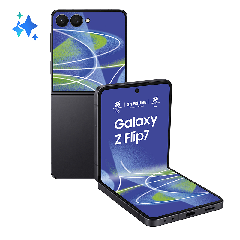 Samsung Galaxy Z Flip7 17,3 cm (6.8") 5G 12 GB 256 GB 4300 mAh Schwarz