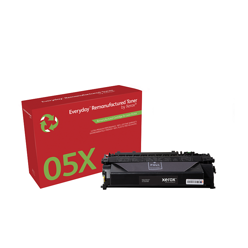 Everyday™ Mono wiederaufbereiteter Toner von Xerox, kompatibel mit HP 05X (CE505X), Hohe Kapazität