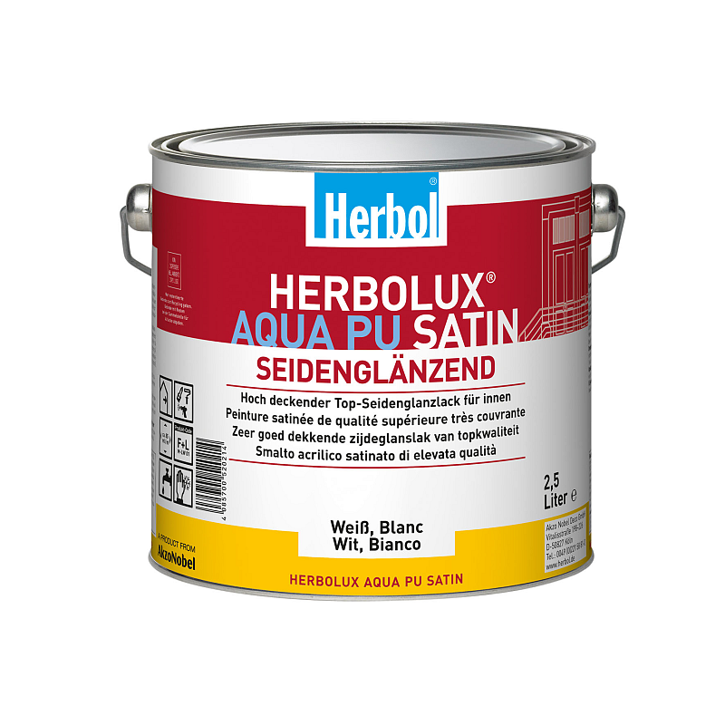 Herbol Herbolux Aqua PU Satin Weiß 0,75 l