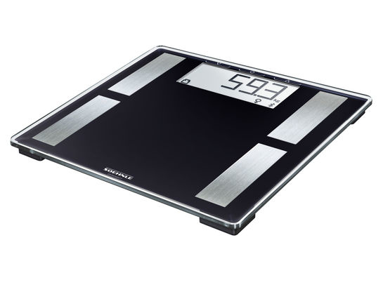 Soehnle 63879 Personenwaage Quadratisch Schwarz Elektronische Personenwaage