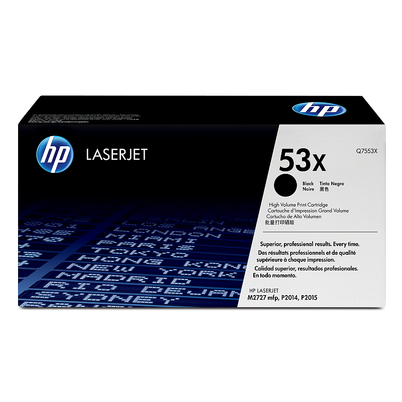 HP 53X Schwarz Original LaserJet Tonerkartusche mit hoher Reichweite
