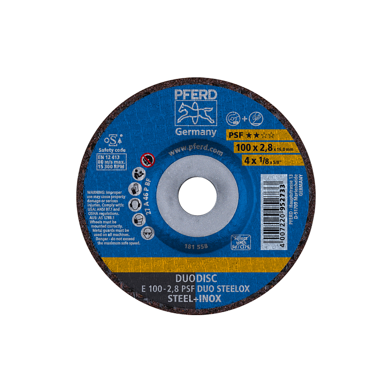 PFERD E 100-2,8 PSF DUO STEELOX/16,0 Winkelschleifer-Zubehör