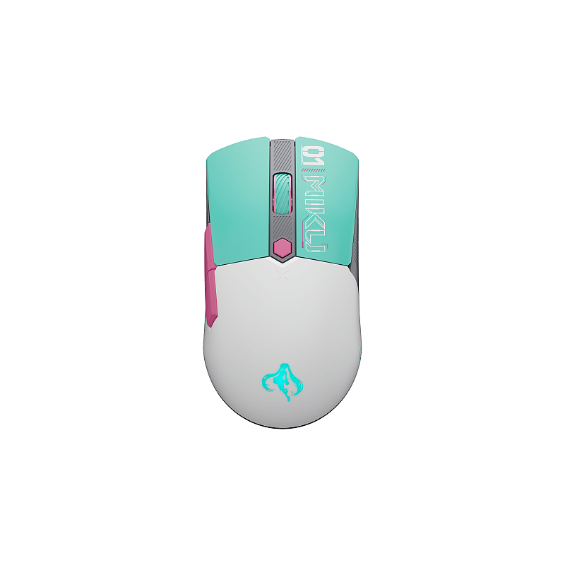 ASUS TUF Gaming Mini Wireless Mouse Hatsune Miku Edition Maus rechts RF Wireless + Bluetooth + USB Type-A Optisch 1200 DPI
