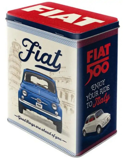 Nostalgic Art Fiat 500 Good Things Are Ahead Of You Rechteckig Box 3 l Mehrfarbig 1 Stück(e)