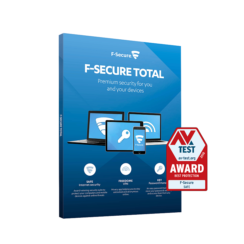 F-SECURE Total Security and Privacy Antivirus-Sicherheit Mehrsprachig 2 Jahr(e)