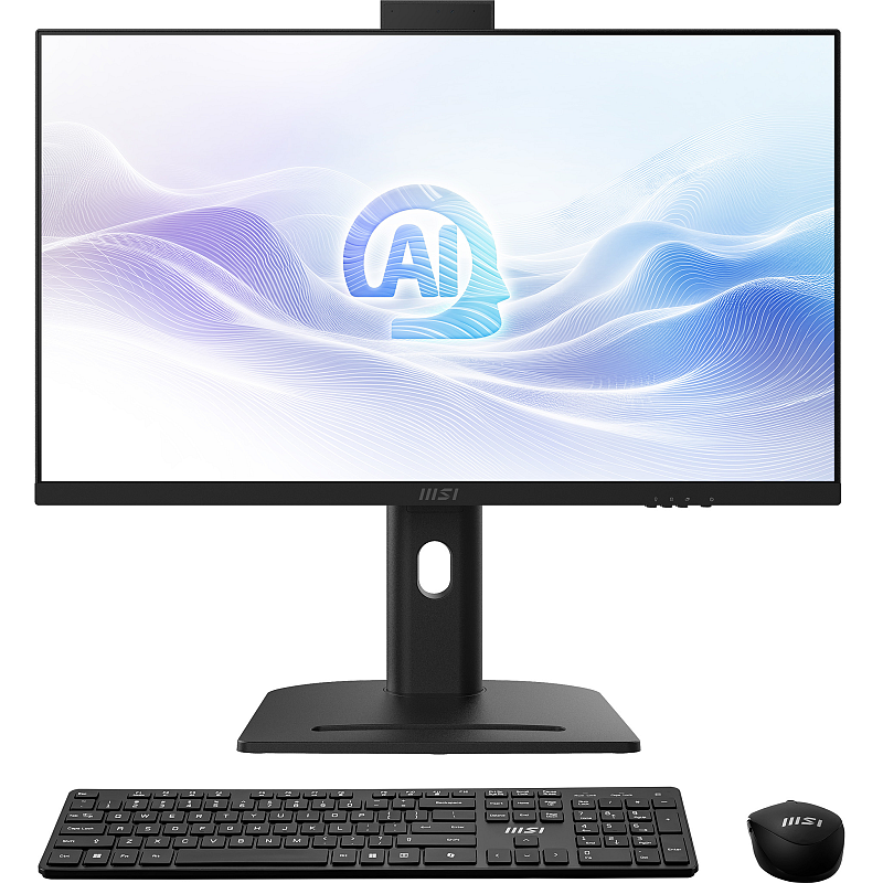 MSI Modern AM273QP AI 1UMG-221AT Intel Core Ultra 7 155H 68,6 cm (27") 2560 x 1440 Pixel All-in-One-PC 32 GB DDR5-SDRAM 1 TB SSD Windows 11 Pro Wi-Fi 6E (802.11ax) Schwarz
