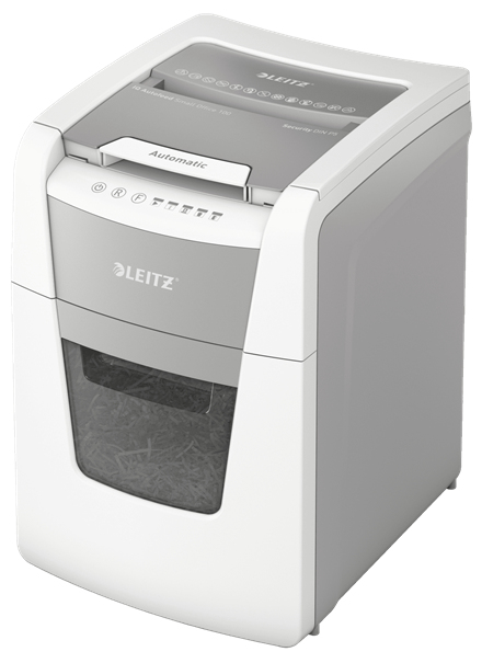 Leitz 80120000 Aktenvernichter Mikrogeschnittene Zerkleinerung 55 dB 22 cm Grau, Weiß