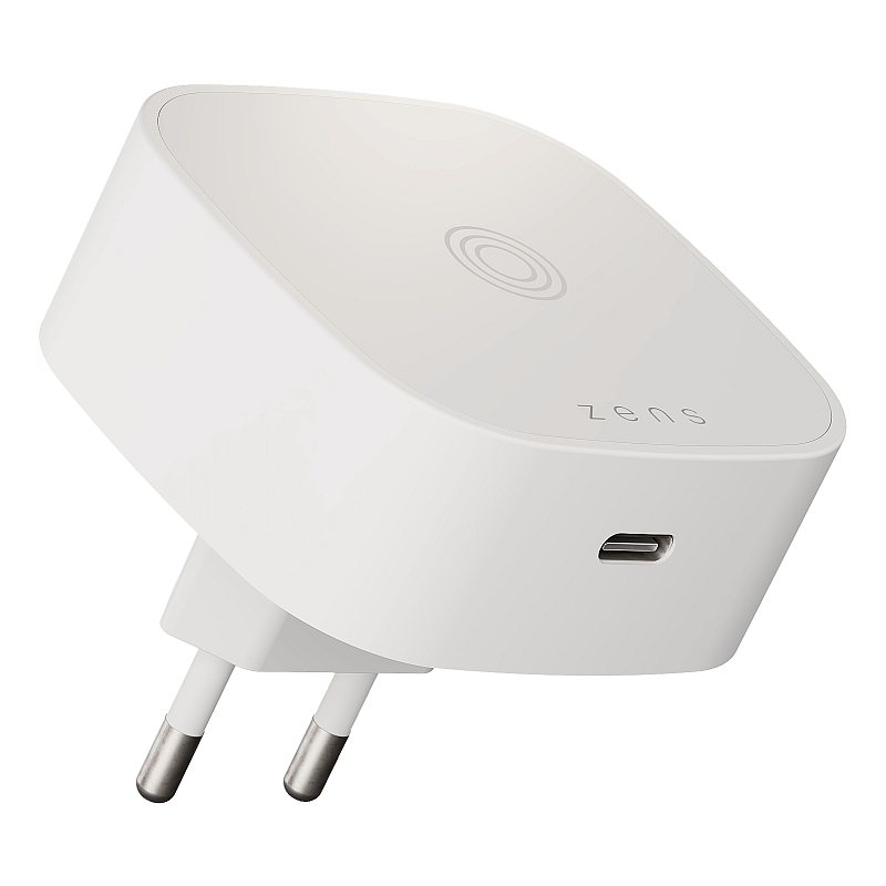 ZENS ZESC18W/00 Ladegerät für Mobilgeräte Kopfhörer, Smartphone, Universal Weiß AC Kabelloses Aufladen Schnellladung Drinnen