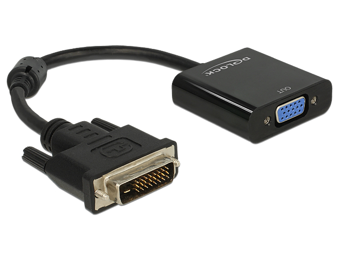 DeLOCK 0.16m DVI-D/VGA 0,245 m VGA (D-Sub) Schwarz