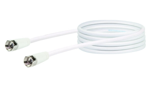 Schwaiger KVC215 052 Koaxialkabel 1,5 m F Weiß