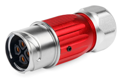 Alcasa S3 IC03-20P403 Rot, Silber 4-polig