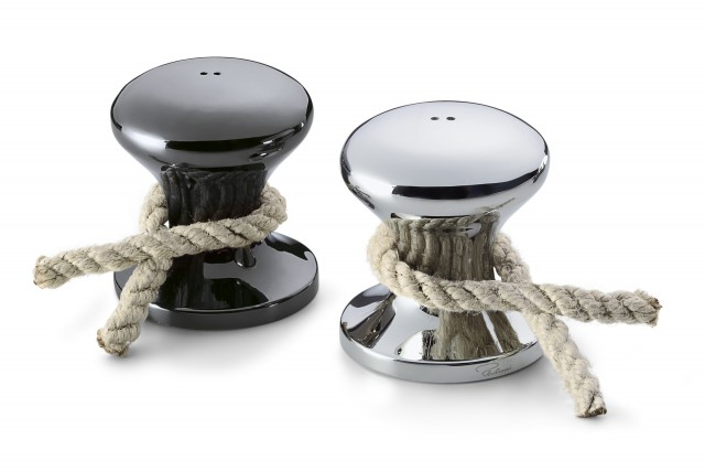 Philippi 273037 Gewürzstreuer Schwarz, Silber Salz- und Pfefferstreuer-Set