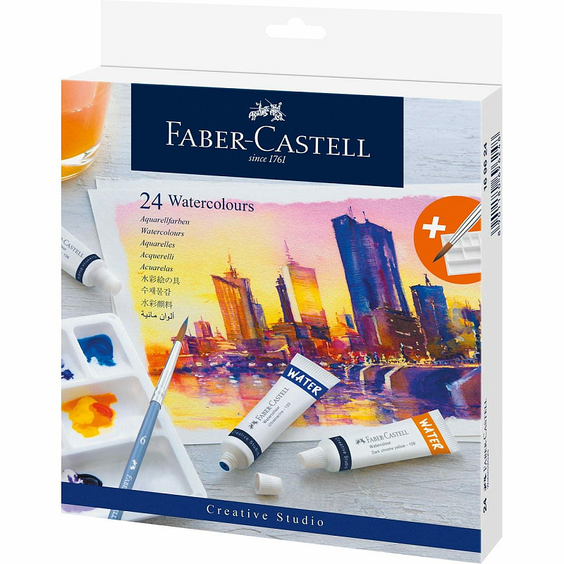 Faber-Castell 169624 Bastel- & Hobby-Farbe Aquarelllack 9 ml 24 Stück(e)