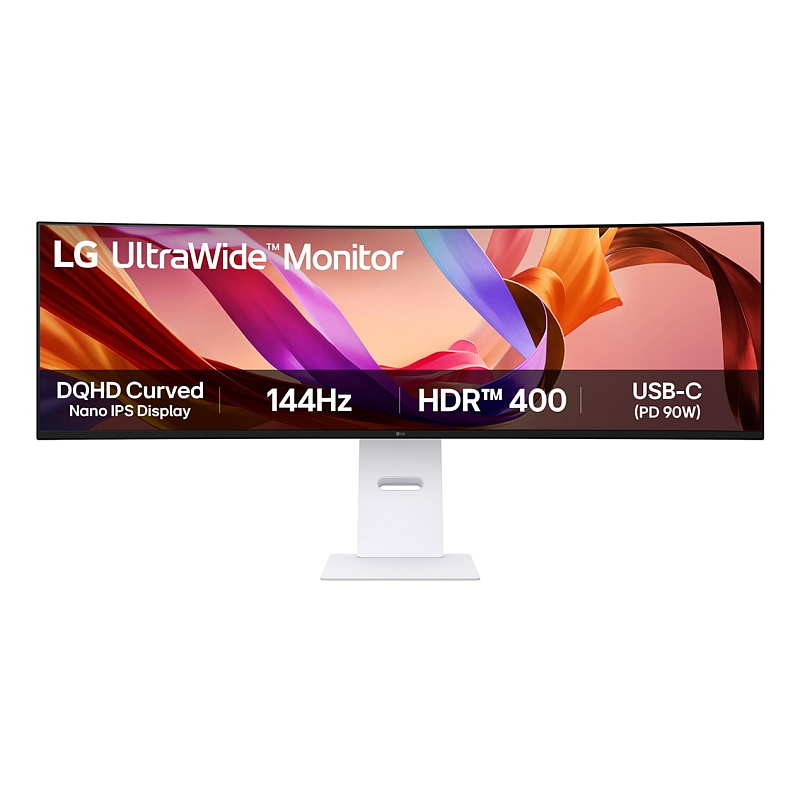 LG 49U950A-W Computerbildschirm 124,5 cm (49") 5120 x 1440 Pixel Dual QHD LED Schwarz, Weiß
