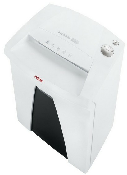 HSM Securio B24 1,9x15mm Aktenvernichter Partikelschnitt-Zerkleinerung 56 dB 24 cm Weiß