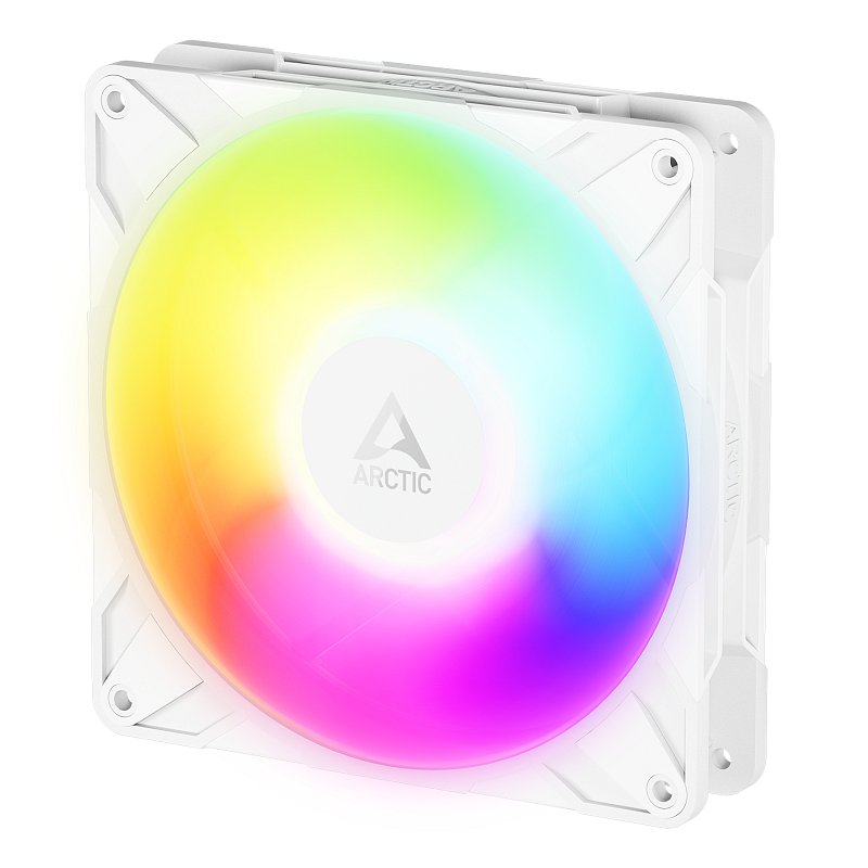 ARCTIC Freezer P14 Pro Reverse A-RGB (White) - 140 mm A-RGB PWM-Lüfter mit Kabelsplitter
