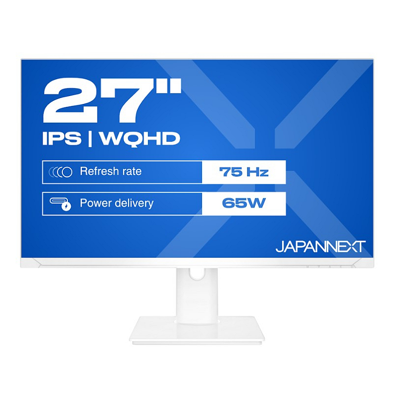 JAPANNEXT JN-IPS270WQHD75F-C65W-HSP-W Computerbildschirm 68,6 cm (27") 2560 x 1440 Pixel Quad HD LED Weiß