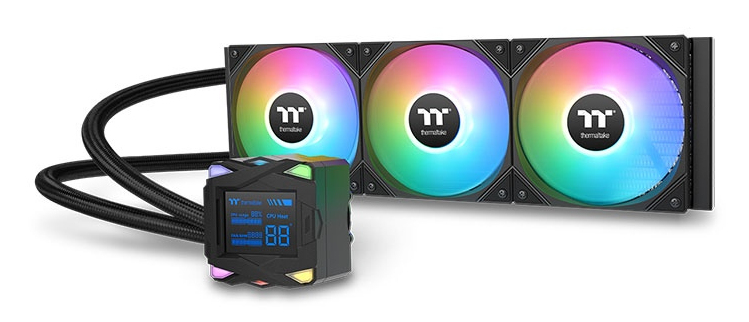 Thermaltake LA360-S ARGB Hauptplatine Flüssigkeitskühlung 12 cm Schwarz 1 Stück(e)