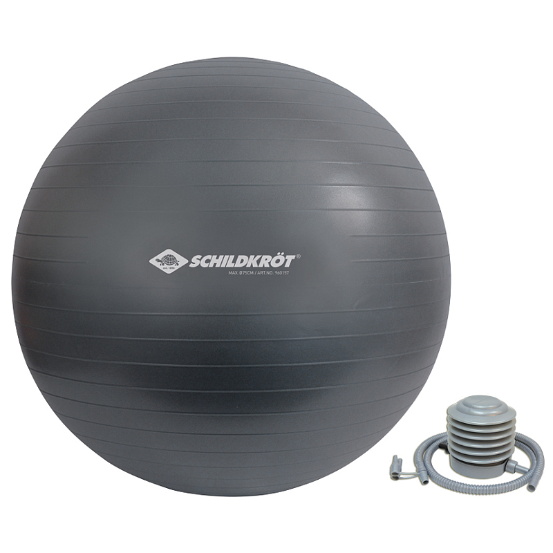 Schildkröt Fitness 960157 Gymnastikball 75 cm Grau Volle Größe