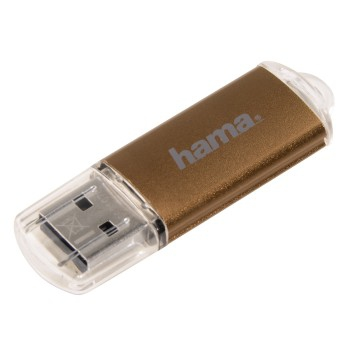 Hama 32GB Laeta USB-Stick USB Typ-A 2.0 Braun, Transparent