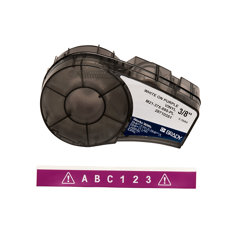 Brady M21-375-595-PL Druckeretikett Violett, Weiß Selbstklebendes Druckeretikett