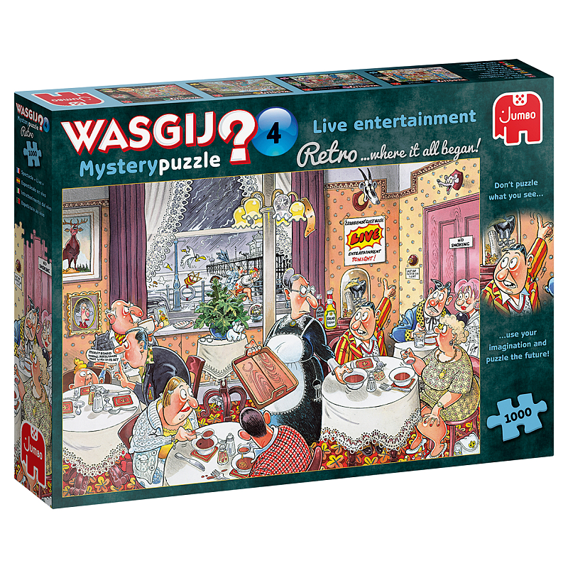 Wasgij Retro Mystery 4 - Live Unterhaltung! - 1000 Teile