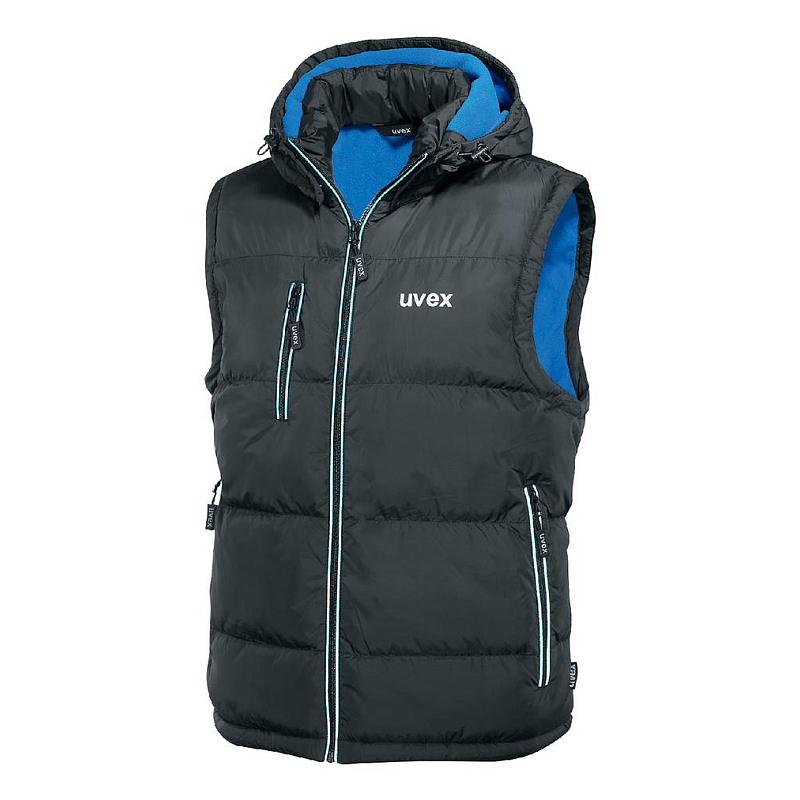 Uvex 9866714 Arbeitskleidung Weste Schwarz, Blau