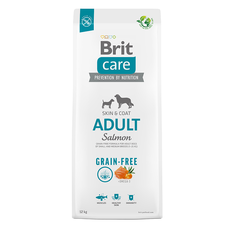 Brit 8595602558834 Hunde-Trockenfutter 12 kg Adult Kartoffel, Lachs