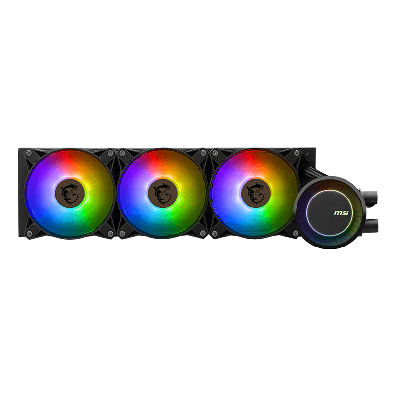 MSI MAG CORELIQUID E360 Computerkühlsystem Hauptplatine, Prozessor Flüssigkeitskühlung 12 cm Schwarz