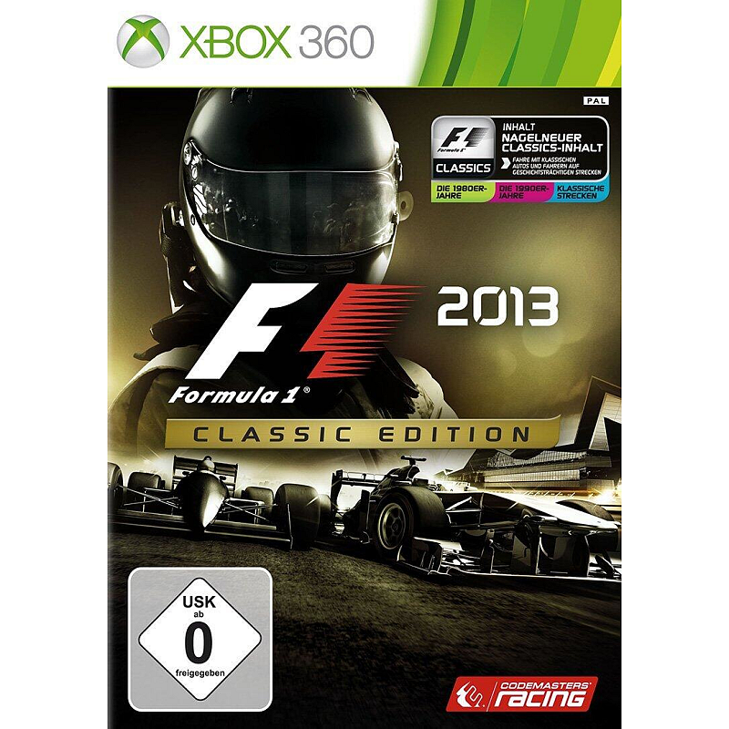 Codemasters F1 2013 - Classic Edition Speziell Deutsch, Englisch, Spanisch, Französisch, Italienisch, Japanisch, Polnisch, Portugiesisch, Russisch Xbox 360