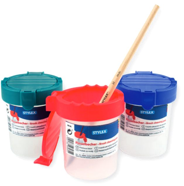 Stylex 28960 Malerei-Wasserbehälter Blau, Grün, Rot, Durchscheinend