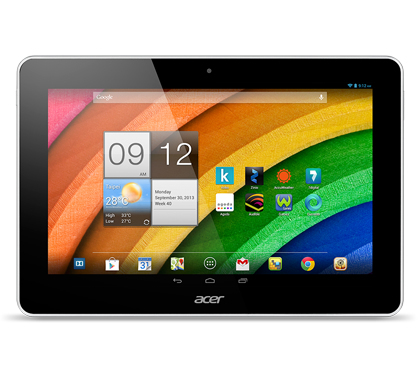 Acer Iconia A3-A10 Mediatek 16 GB 25,6 cm (10.1") 1 GB Wi-Fi 4 (802.11n) Android Weiß