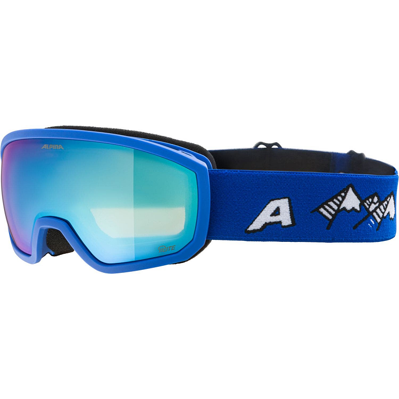 Alpina Sports Scarabeo JR. Q-Lite Wintersportbrille Blau Kinder Sphärisches Brillenglas
