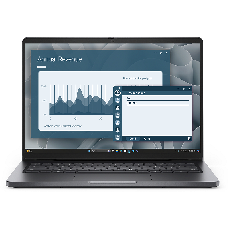 DELL Pro 14 PC14255 AMD Ryzen™ 5 PRO 230 Laptop 35,6 cm (14") Full HD+ 16 GB DDR5-SDRAM 512 GB SSD Wi-Fi 6E (802.11ax) Windows 11 Pro Deutsch Schwarz