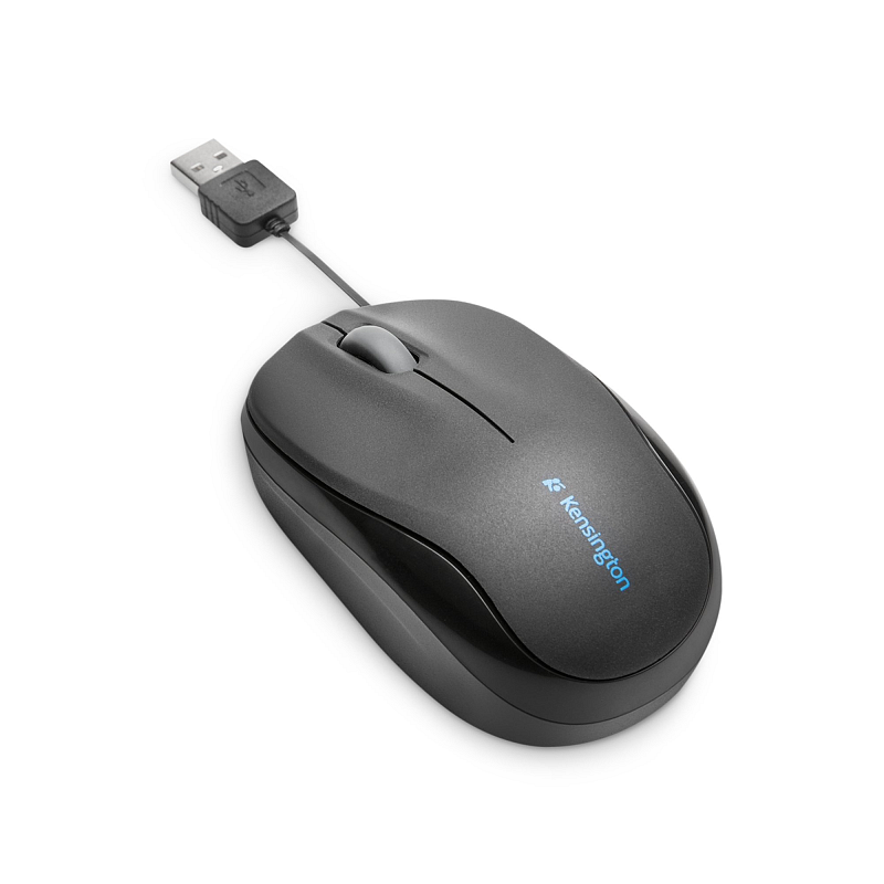 Kensington Pro Fit Mobil-Maus, einziehbares Kabel