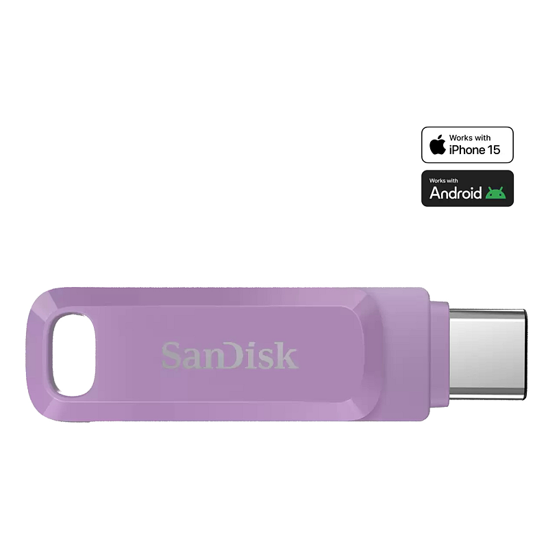 SanDisk Ultra Dual Drive Go USB-Stick 512 GB USB Typ-C 3.2 Gen 1 (3.1 Gen 1) Lavendel