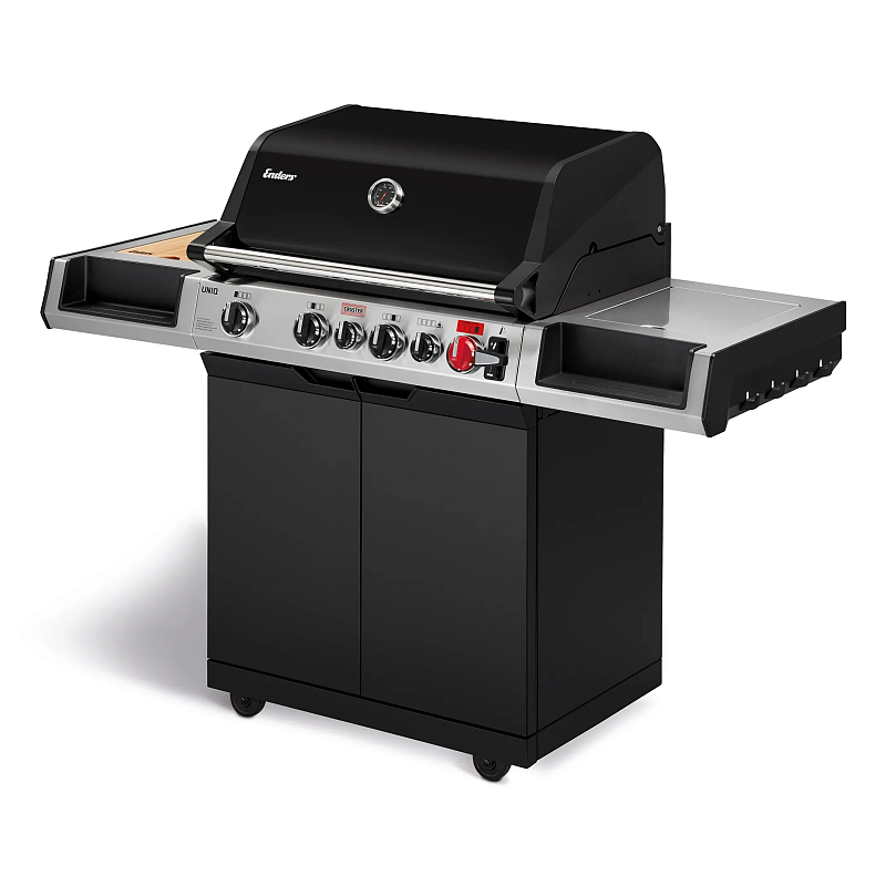 Enders Colsman Uniq 4 IK Cruster Grill Wagen Gas Schwarz, Edelstahl 25500 W
