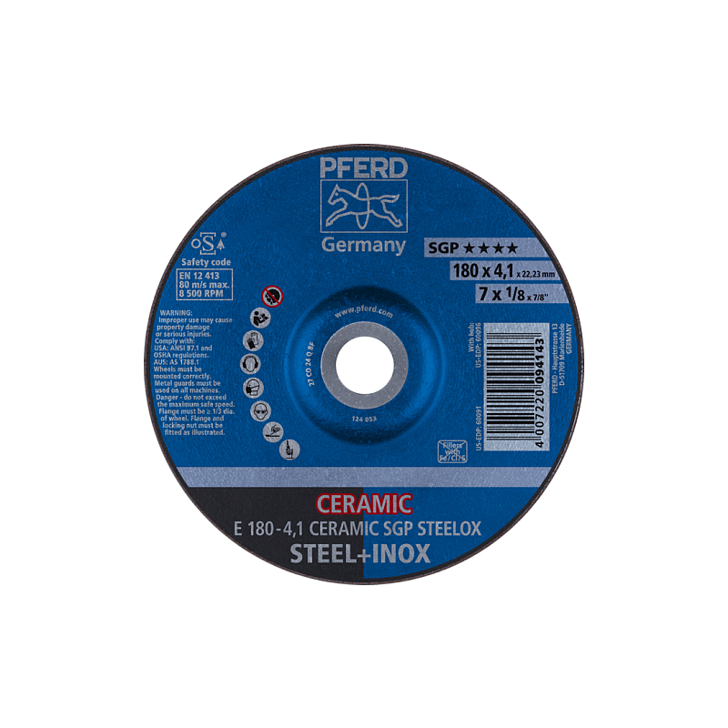 PFERD E 180-4,1 CERAMIC SGP STEELOX Rotierendes Schleifwerkzeug Zubehör Metall