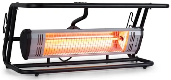 Blumfeldt Team Mate Draußen Schwarz, Silber 1500 W Infrarot-Heizlüfter