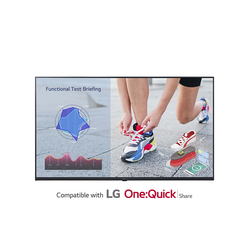 LG 43UL3J-M Signage-Display Digital Signage Flachbildschirm 109,2 cm (43") LCD WLAN 300 cd/m² 4K Ultra HD Blau WebOS 16/7
