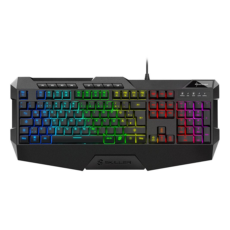 Sharkoon SKILLER SGK4 Tastatur Gaming USB QWERTZ Deutsch Schwarz
