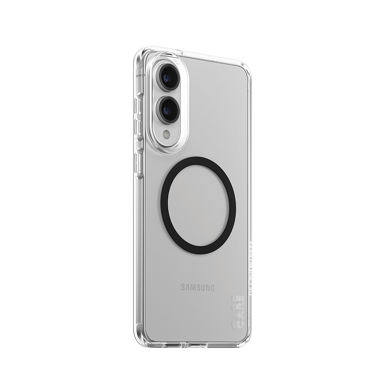 PanzerGlass CARE™ by ® Urban Combat Case Transparent m. Schwarz Qi Compatible Samsung S25 Edge